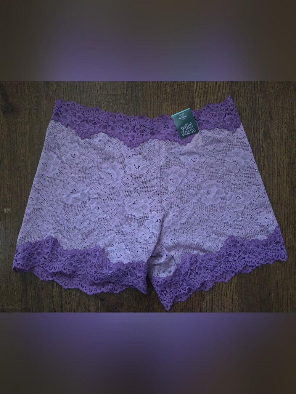 New Wild Fable Womens XS Lilac Lace Boy Shorts